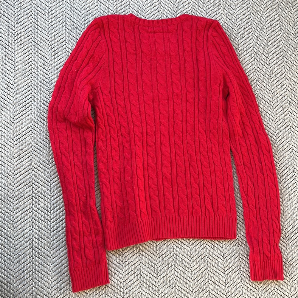 Y2K Abercrombie & Fitch crew cable knit sweater - Picture 6 of 7